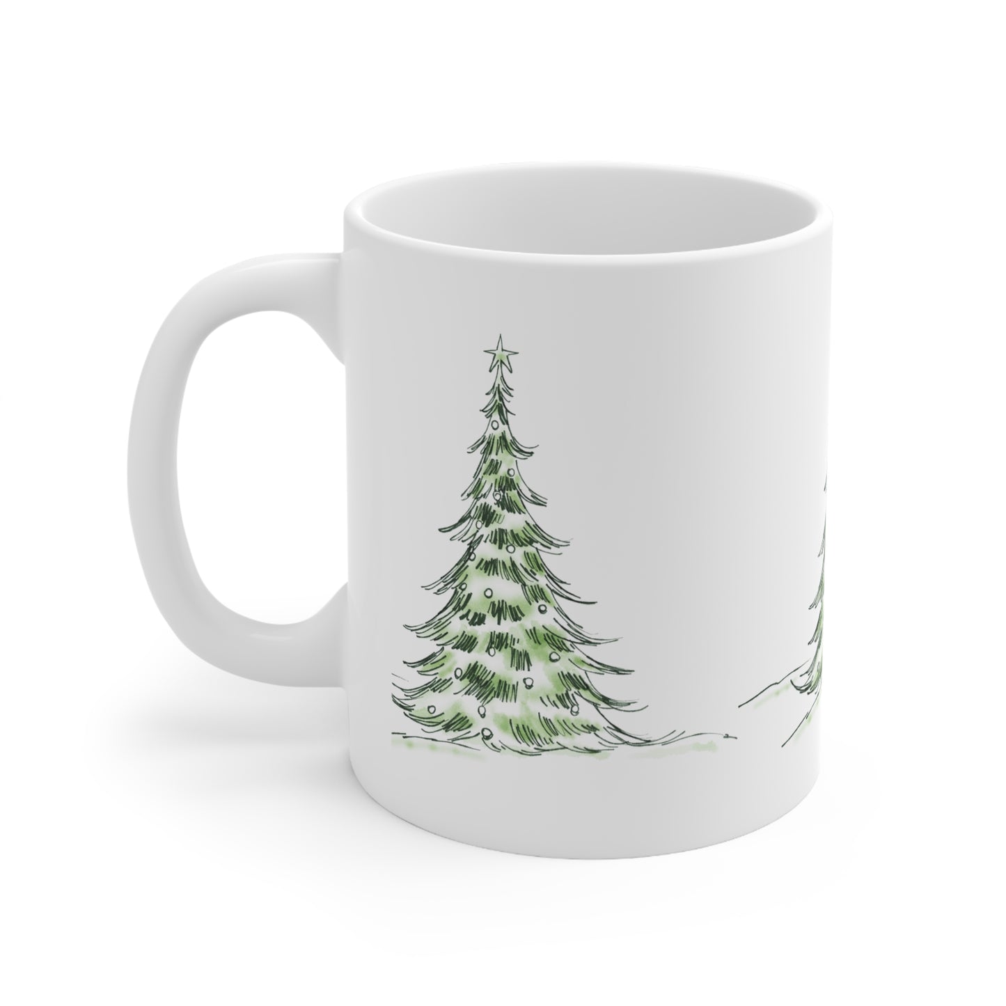 Mug de Noël, en céramique, Sapin de Noël