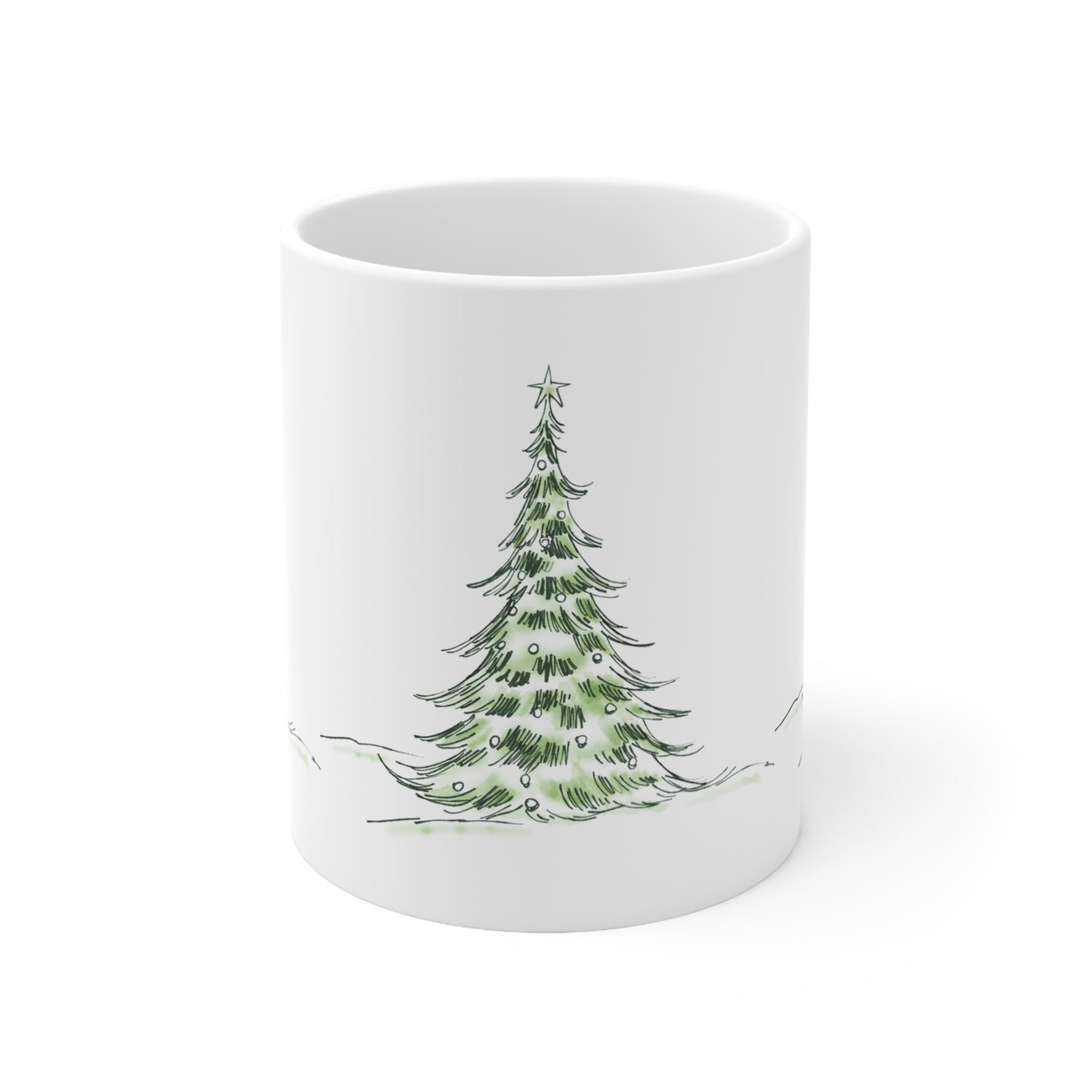 Mug de Noël, en céramique, Sapin de Noël