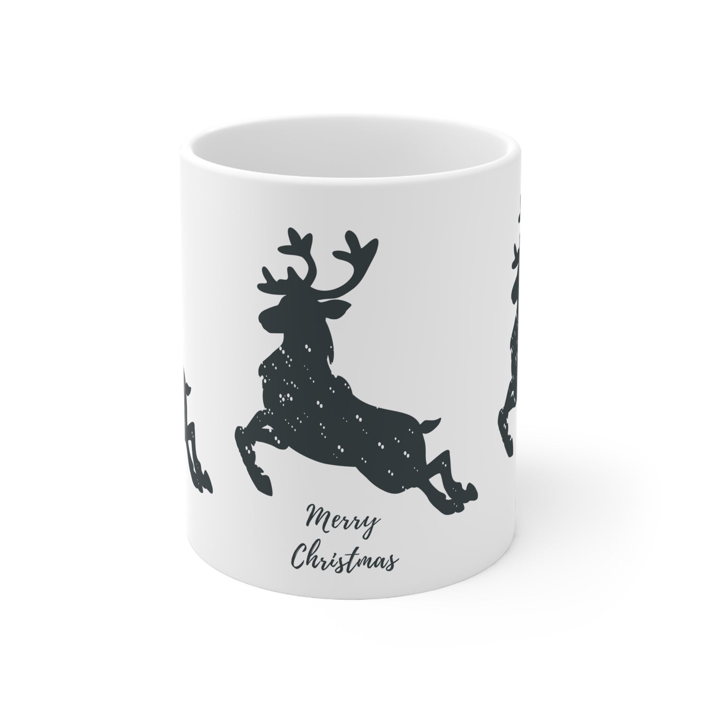 Mug de Noël, en céramique, Joli Cerf noir