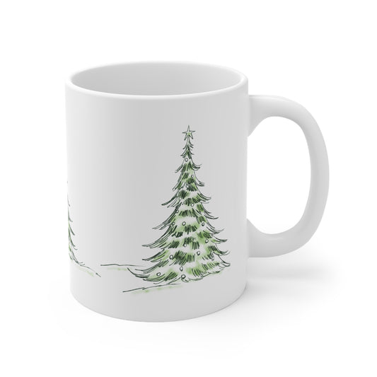 Mug de Noël, en céramique, Sapin de Noël