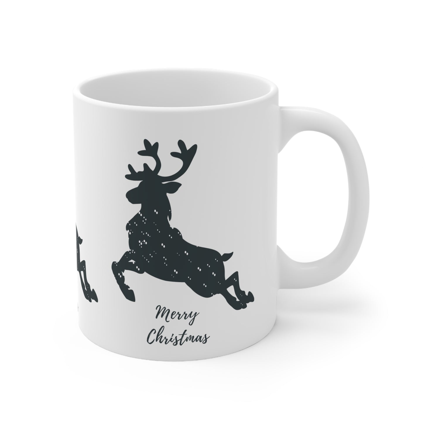 Mug de Noël, en céramique, Joli Cerf noir